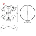 Schrägdeckenhalterung für Dome-Kameras HIKVISION