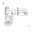 weiße Wandhalterung aus Aluminiumlegierung HIKVISION
