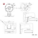 weiße Wandhalterung aus Aluminiumlegierung HIKVISION