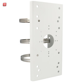 Masthalterung HIKVISION aus rostfreiem Stahl in weiß