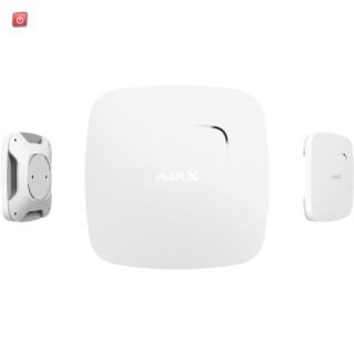 AJAX Funk-Rauchmelder mit Temperatursensor, Weiß. FireProtect