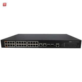 24-Port PoE-Switch DAHUA, HPoE, 2 SFP, 240W