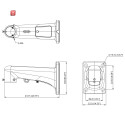 Weiße Wandhalterung in ästhetischem Design DAHUA