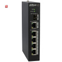 6-Port 4-PoE-Switch DAHUA, 1 SFP, 60W