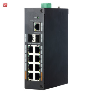 8 PoE-Switch X-SECURITY, 2 SFP, 2 HiPoE, Gigabit, 120W
