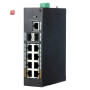 8 PoE-Switch X-SECURITY, 2 SFP, 2 HiPoE, Gigabit, 120W