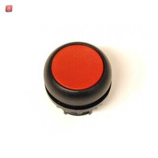 EATON / 216595 / Drucktaste, RMQ-Titan, flach, tastend, rot, unbeschriftet, Frontring Schwarz M22S-D-R / EAN4015082165956