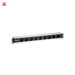 EQUIP / WOR3809261 / Equip 19" Steckdosenleiste 9fach black 1HE / EAN 4015867166925