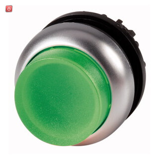 EATON / 216796 / Leuchtdrucktaste, RMQ-Titan, hoch, rastend, grn, unbeschriftet, Frontring Titan M22-DRLH-G / EAN4015082167967
