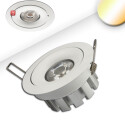 ISO112671 / LED Einbaustrahler SUNSET, weiß, 15W, 45°, 2200-3100K, Dimm-to-warm / EAN 9009377038075