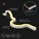 ISO116176 / LED NeonPRO927 Custom Flexband Twist+Bend B16H16, 24V DC, 10W, IP67, 2700K, 140 LED/m, inkl. Clips / EAN 9009377155628