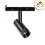 ISO116270 / Track48 Schienen-Strahler schwarz, 7W, fokussierbar 18°-60°, UGR<16, 48V DC, 3000K, DALI dimmbar / EAN 9009377156458