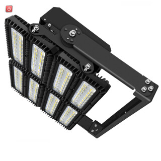 ISO116275 / LED Flutlichtanlage 900W, 130x25°, 4 Module (Lichtpunkte), DALI dimmbar, 3000K, IP66 / EAN 9009377156519