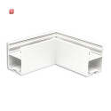 ISO116969 / LAMP30V1 90° Eck, geschweißt, 120x120mm, weiß RAL 9003, exkl. Cover / EAN 9009377170225