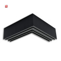ISO116971 / LAMP30V2 90° Eck, geschweißt, 120x120mm, schwarz RAL 9005, exkl. Cover / EAN 9009377170249