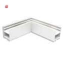 ISO116972 / LAMP30V2 90° Eck, geschweißt, 120x120mm, weiß RAL 9003, exkl. Cover / EAN 9009377170256