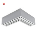 ISO116973 / LAMP30V2 90° Eck, geschweißt, 120x120mm, silber pulverbeschichtet, exkl. Cover / EAN 9009377170263