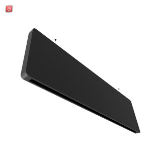 ISO200120 / Akustik-Pendel-BAFFEL TRACK48ID (unbestückt) schwarz, 1500mm, DALI dimmbar, indirekt: 17W 3000K / EAN 9009377169977