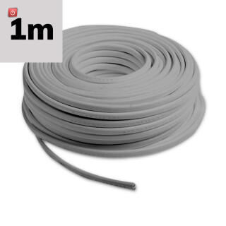 ISO115796 / Kabel Halogenfrei ummantelt, grau, 2x0,75mm² HSLH-OZ, Meterware / EAN 9009377148194