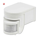 ISO115800 / PIR Bewegungsmelder weiß, 230V, max. 4A, 180° max. 10m Detektionsradius, IP44, Aufputzmontage / EAN 9009377148262
