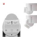 ISO115800 / PIR Bewegungsmelder weiß, 230V, max. 4A, 180° max. 10m Detektionsradius, IP44, Aufputzmontage / EAN 9009377148262