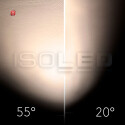 ISO116117 / 3-Phasen Schienen-Strahler fokussierbar, 24W, 20°-55°, schwarz matt, 3000K, DALI dimmbar / EAN 9009377155147
