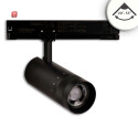 ISO116118 / 3-Phasen Schienen-Strahler fokussierbar, 24W, 20°-55°, schwarz matt, 4000K, DALI dimmbar / EAN 9009377158162