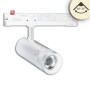 ISO116119 / 3-Phasen Schienen-Strahler fokussierbar, 24W, 20°-55°, weiß matt, 3000K, DALI dimmbar / EAN 9009377155154