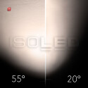 ISO116120 / 3-Phasen Schienen-Strahler fokussierbar, 24W, 20°-55°, weiß matt, 4000K, DALI dimmbar / EAN 9009377155161