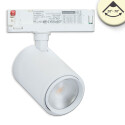 ISO116121 / 3-Phasen Schienen-Strahler fokussierbar, 42W, 20°-70°, weiß matt, 3000K, CRI92, dimmbar / EAN 9009377155178