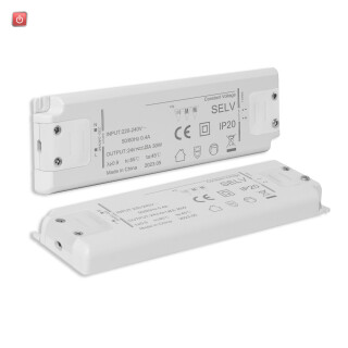 ISO116136 / LED Trafo 24V/DC, 0-30W, SELV, ultraflach / EAN 9009377155284