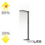 ISO115620 / LED Office Pro Stehleuchte Up&Down, 80W+20W, schwarz, UGR<19, neutralweiß, Touch-Dimm, CH-Stecker / EAN 9009377145001