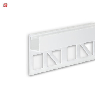 ISO115559 / LED Fliesenprofil UP10, weiß RAL 9003 300cm / EAN 9009377143540