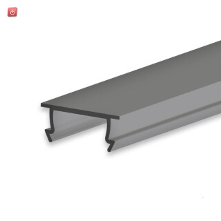 ISO115567 / Abdeckung COVER44 schwarz/matt 300cm für Profil SURF10 / EAN 9009377143625
