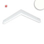 ISO116746 / Track48 Eckleuchte horizontal weiß, 20W, 120°, 48V DC, 4000K, CRI90, prismatisch, Line+ DALI dimmbar / EAN 9009377166587