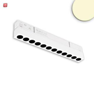 ISO116753 / Track48 Rasterleuchte 22cm weiß, 12W, 36°, UGR<19, 48V DC, 3000K, CRI90, DALI dimmbar / EAN 9009377166655