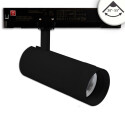 ISO115681 / 3-Phasen Schienen-Strahler fokussierbar, 24W, 20°-55°, schwarz matt, 4000K, dimmbar / EAN 9009377145995