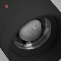 ISO115681 / 3-Phasen Schienen-Strahler fokussierbar, 24W, 20°-55°, schwarz matt, 4000K, dimmbar / EAN 9009377145995