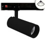ISO115681 / 3-Phasen Schienen-Strahler fokussierbar, 24W, 20°-55°, schwarz matt, 4000K, dimmbar / EAN 9009377145995