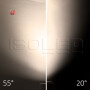 ISO115683 / 3-Phasen Schienen-Strahler fokussierbar, 24W, 20°-55°, weiß matt, 3000K, dimmbar / EAN 9009377146053