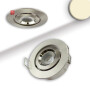 ISO115630 / LED Einbauleuchte MiniAMP Alu gebürstet, 3W, 12V DC, warmweiß, dimmbar, 100cm Kabel / EAN 9009377145216