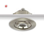 ISO115630 / LED Einbauleuchte MiniAMP Alu gebürstet, 3W, 12V DC, warmweiß, dimmbar, 100cm Kabel / EAN 9009377145216