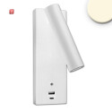 ISO115639 / LED Leseleuchte, 3W, weiß, mit USB-A...