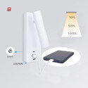 ISO115639 / LED Leseleuchte, 3W, weiß, mit USB-A und USB-C Ladebuchse, warmweiß, 3 Stufen dimmbar / EAN 9009377145308