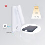 ISO115639 / LED Leseleuchte, 3W, weiß, mit USB-A und USB-C Ladebuchse, warmweiß, 3 Stufen dimmbar / EAN 9009377145308