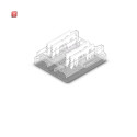 ISO115978 / Kontakt-Kabelanschluss (max. 5A/0,5qmm) K2-410 für 4-pol. IP20 Flexstripes mit Breite 10mm / EAN 9009377152528