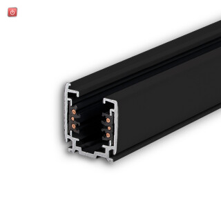 ISO116212 / 3-Phasen DALI Aufbauschiene 3m, schwarz / EAN 9009377156021