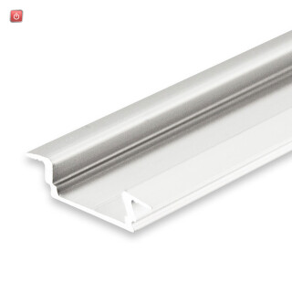 ISO115545 / LED Einbauprofil DIVE12 FLAT Aluminium eloxiert, 300cm / EAN 9009377143403