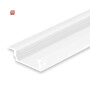 ISO115546 / LED Einbauprofil DIVE12 FLAT Aluminium pulverbeschichtet weiß RAL 9010, 300cm / EAN 9009377143410
