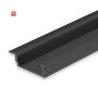 ISO115547 / LED Einbauprofil DIVE12 FLAT Aluminium schwarz pulverbeschichtet RAL 9005, 300cm / EAN 9009377143427